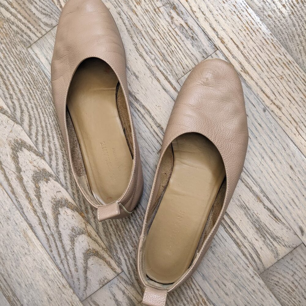 Everlane Day Glove Ballet Flat in Tan, Size 5